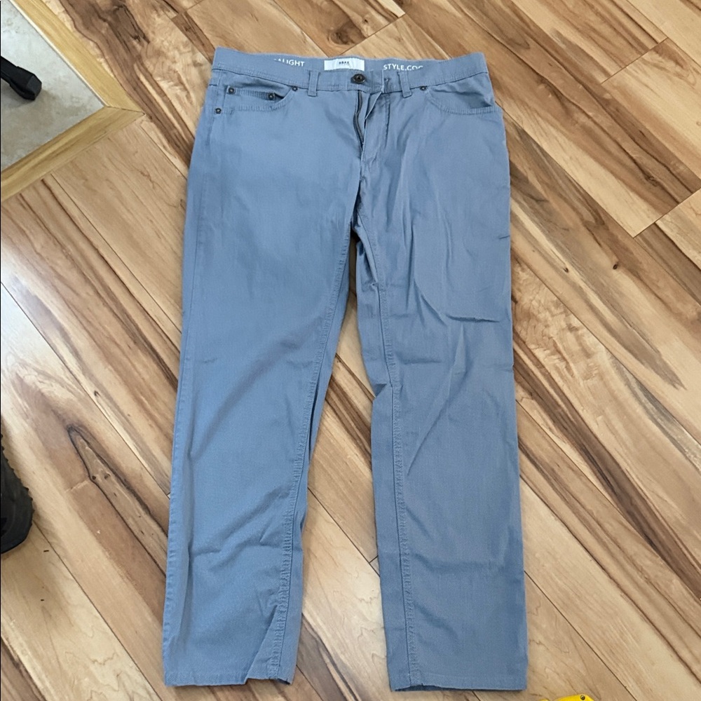Light Blue Straight Leg Pants